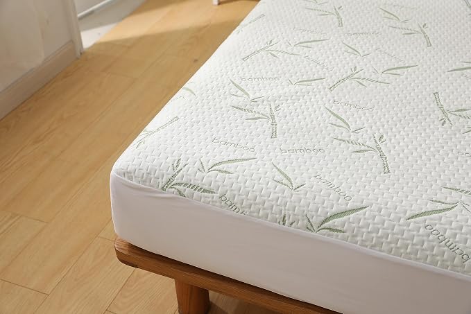 Twin Mattress Protector Waterproof Mattress Pad Washable Bamboo Rayon Mattress - Image 8