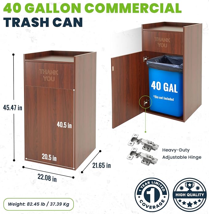 Alpine Restaurant Trash Can Cabinet - Image 4