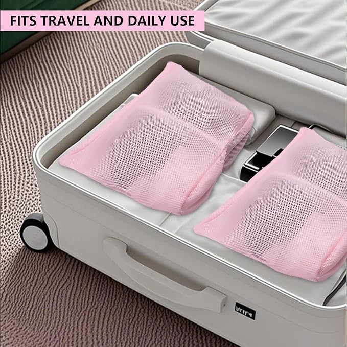 2 Pcs laundry bag with handles mesh laundry bags washing machine laundry totes - Image 8