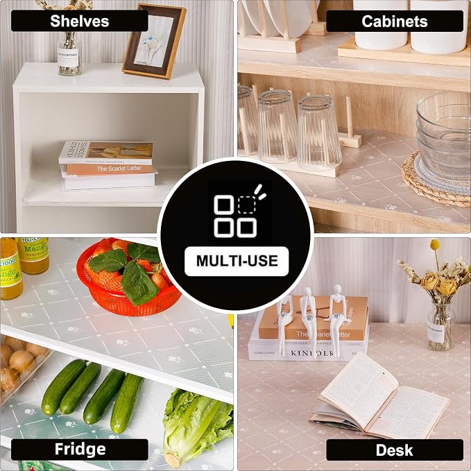 INNOLITES Shelf Liners for Kitchen Cabinets, Non Adhesive Drawer Cabinet Liner - Image 8