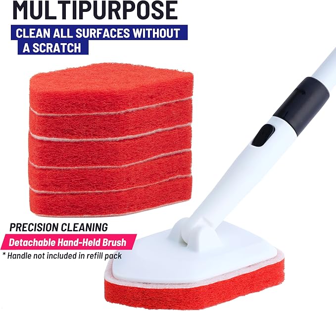 Replacement Scrubber Refill for Moku Home Extendable Tub Tile Shower Brush for - Image 3