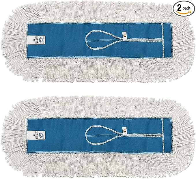 Nine Forty Industrial-Grade 36x5 Cotton Dust Mop Head Refills, Perfect by NineForty