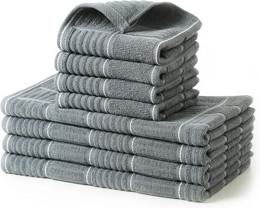 Glynniss Kitchen Towels and Dishcloths Set, Dish Towels and Dish Rags by Glynniss