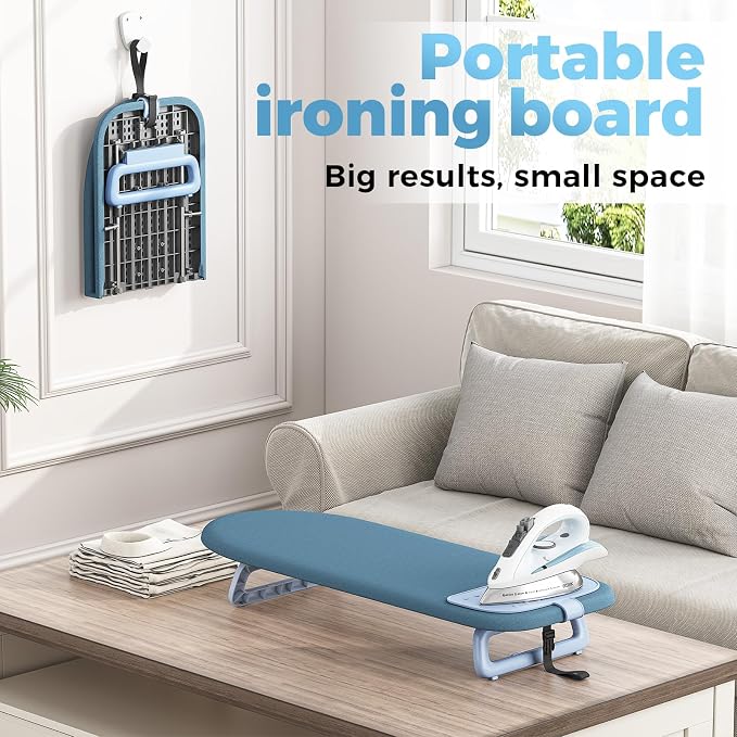 KINGBOARD Tabletop Ironing Board, Small Ironing Board - Image 8