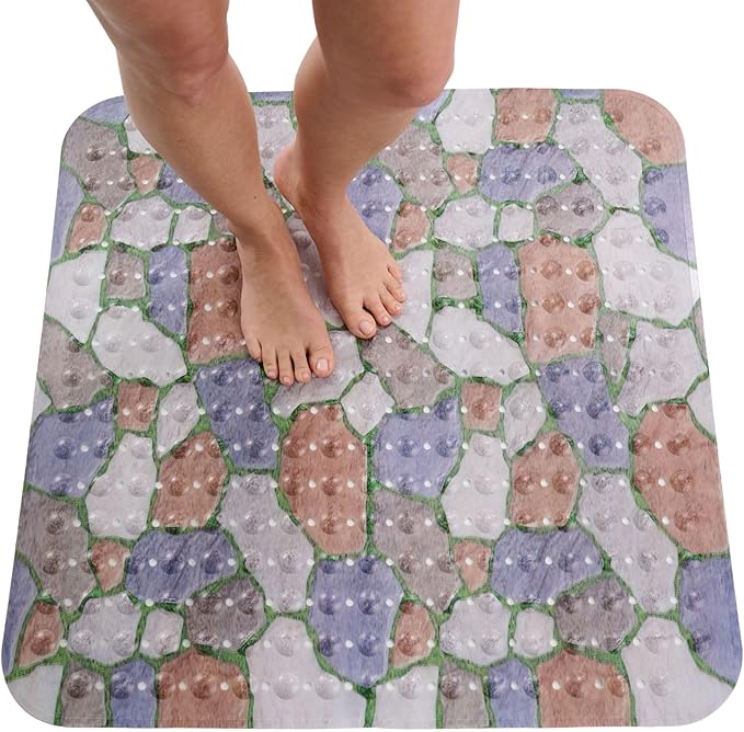ENKOSI Extra Large Square Non Slip Shower Mat by ENKOSI
