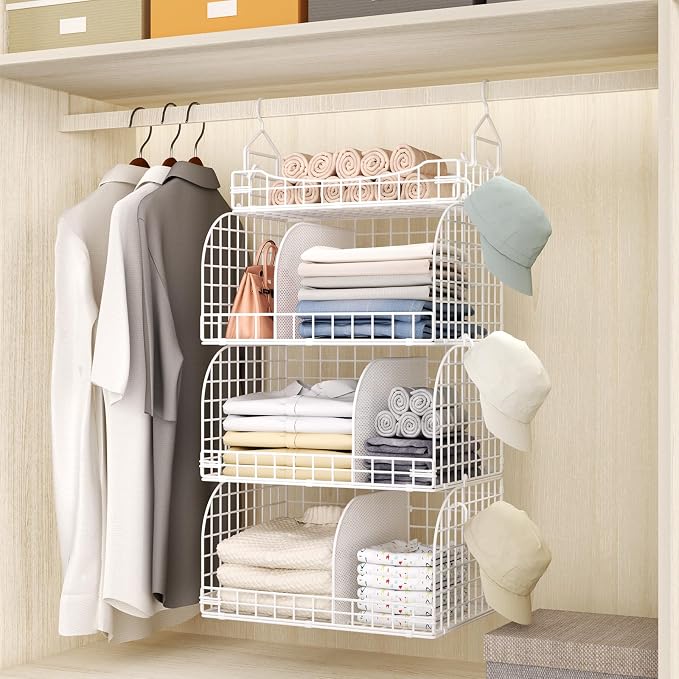 HapiRm Hanging Closet Organizer Storage - Image 5