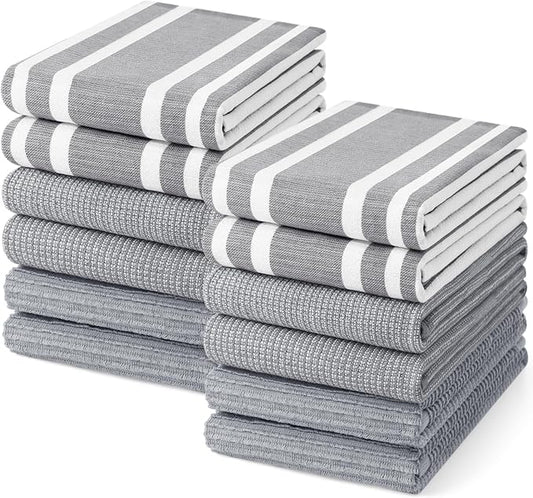 Homaxy Premium Kitchen Towels, Large Cotton 380 GSM Kitchen Hand Towels by Homaxy