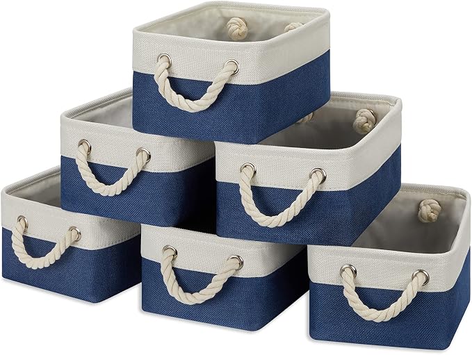 Temary Small Storage Baskets for Shelves, Fabric Storage Bins - Image 9