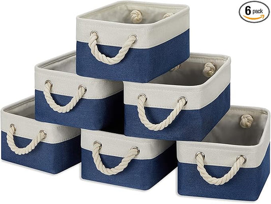 Temary Small Storage Baskets for Shelves, Fabric Storage Bins by TEMARY