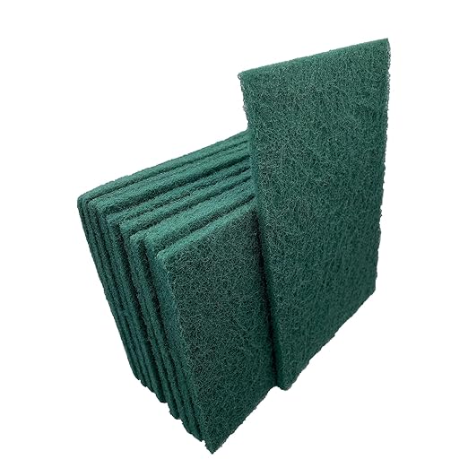 VSM 10-Pack: 6" x 9", Non-Woven Hand Pad, Aluminum Oxide Grains, Rust and by VSMAbrasivesCo