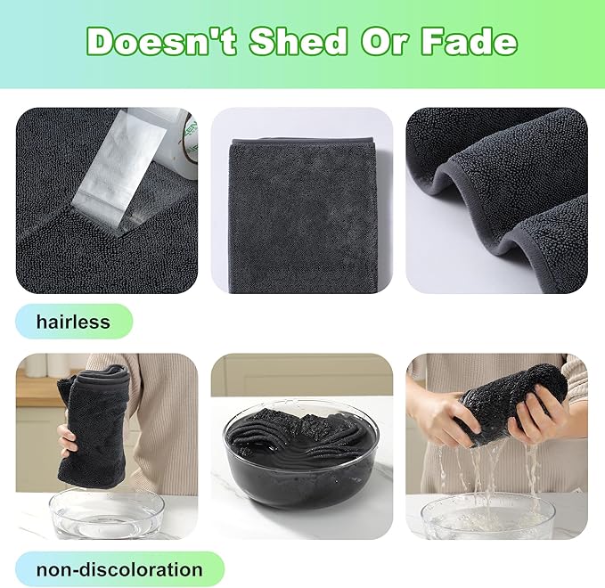 JOYMOOP Microfiber Towels for Cars, 3 Pack 35.4" x 23.6" Car Drying Towel - Image 4