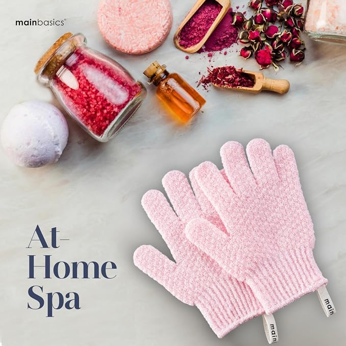 MainBasics Deep Cleansing Exfoliating Bath Gloves - Image 5