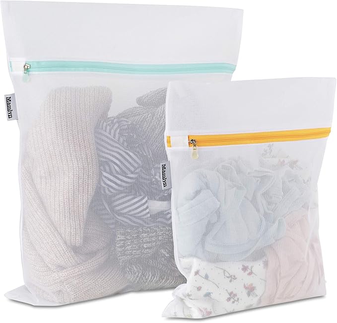 Mesh Laundry Bag for Delicates, Wash Bags for Underwear and Lingerie, Makeup by Mamlyn
