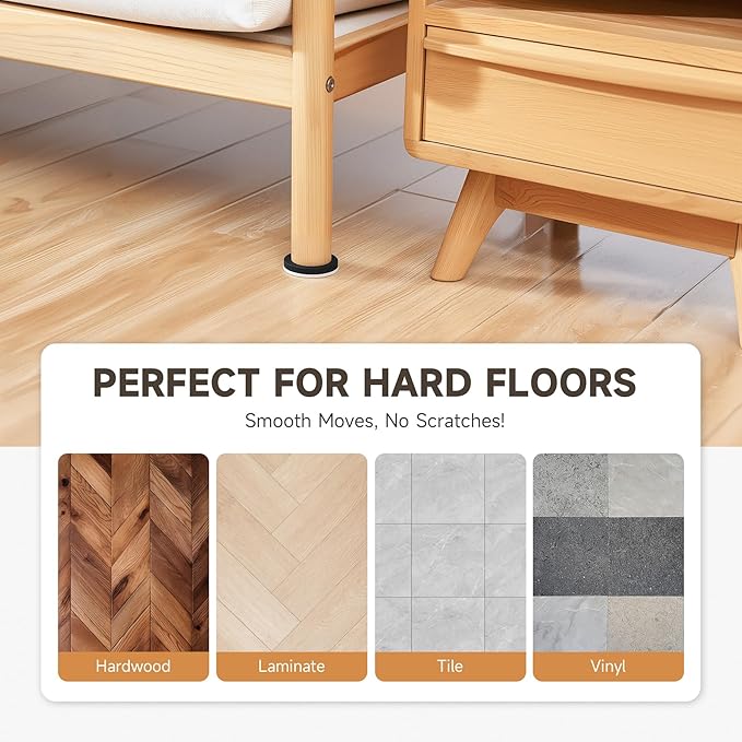 CO-Z 24pcs Felt Furniture Sliders - Image 3