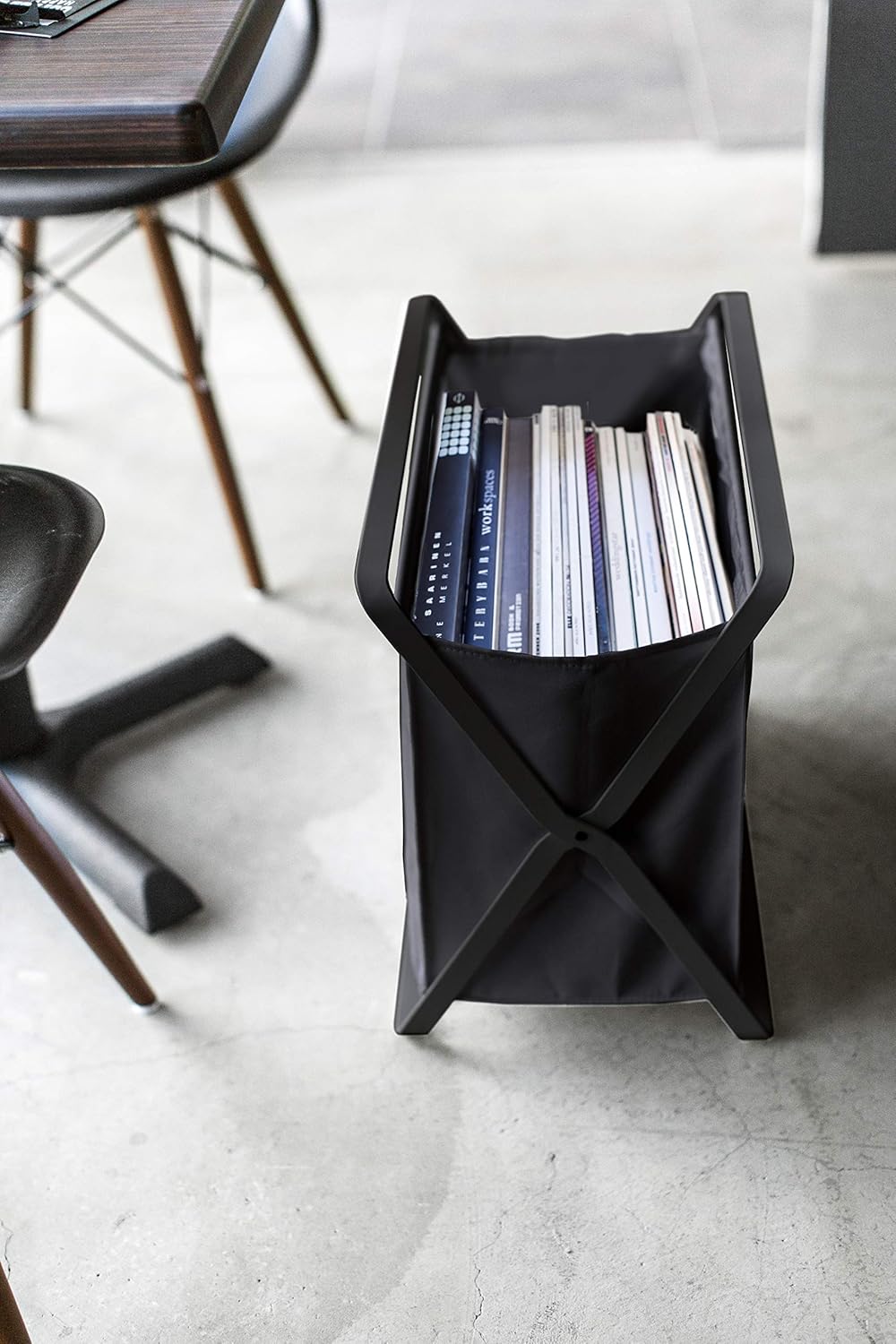 Yamazaki Home Tower Space Saving Storage Hamper - Floor, 16" - Steel - 8...