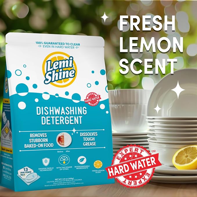 Lemi Shine Natural Dishwasher Pods | All-In-One Powder & Gel Dishwasher - Image 4