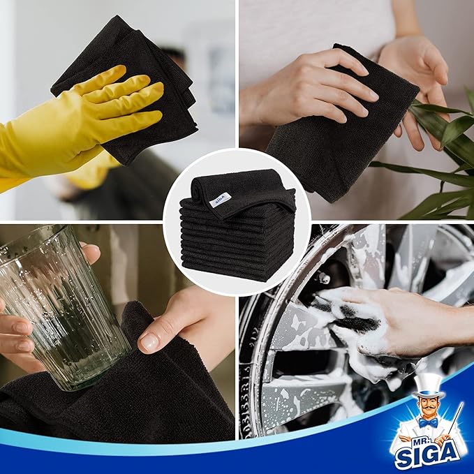 MR.SIGA Microfiber Cleaning Cloth, All-Purpose Microfiber Towels, Streak Free - Image 7