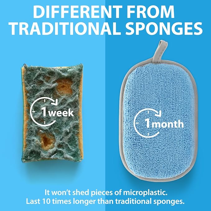 All-Purpose Sponges Kitchen, Non Scratch Dish Sponge - Image 2