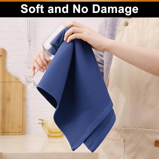 Homaxy 100% Cotton Waffle Weave Kitchen Towels - Image 4