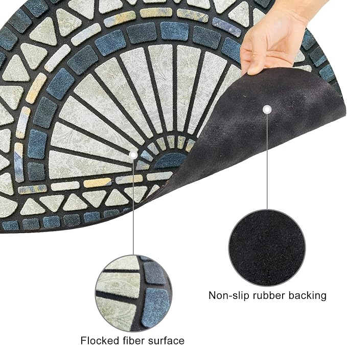 CHICHIC Welcome Door Mat 18 x 30 Inch Front Doormat Outdoors - Image 4