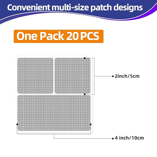 KING MOUNTAIN Grey Window Screen Repair Patch, Strong Adhesive & Waterproof - Image 4