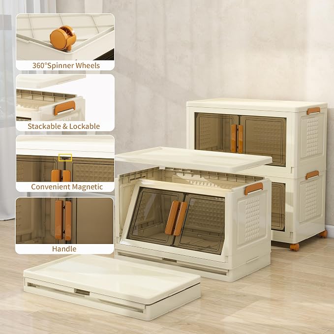 Plastic Stackable Storage Bins - Image 3
