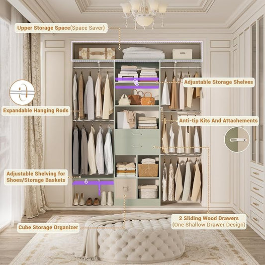 5FT Small Closet System, Baby Closet Organizer System - Image 2