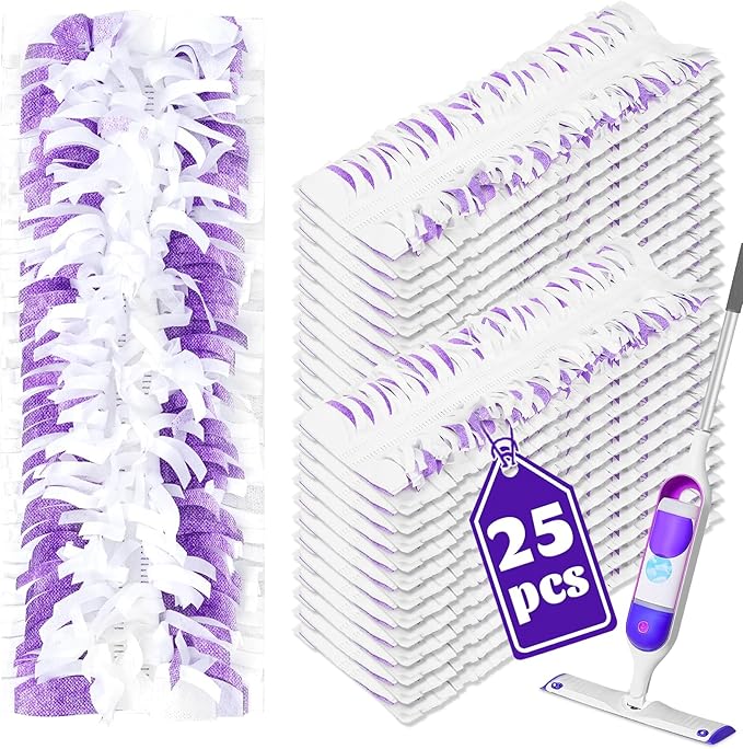 25 Pack Disposable Mop Pads for Swiffer Power Mop Pads, Replacement for Swiffer by Kusroie