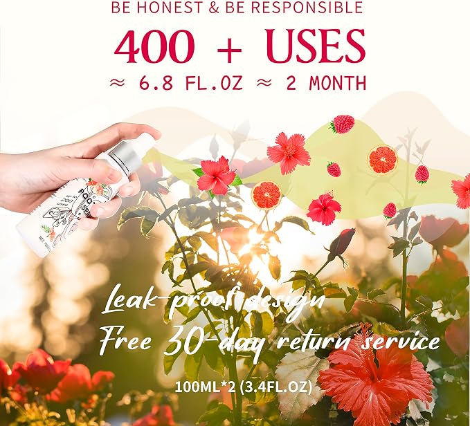 Clean-n-Fresh Toilet Spray 6.8 Oz, Hibiscus Scent, Bathroom Odor Deodorizer - Image 4