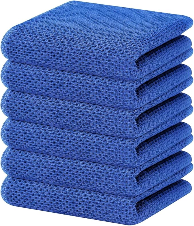 Homaxy 100% Cotton Waffle Weave Kitchen Dish Towels, Ultra Soft Absorbent Quick by Homaxy