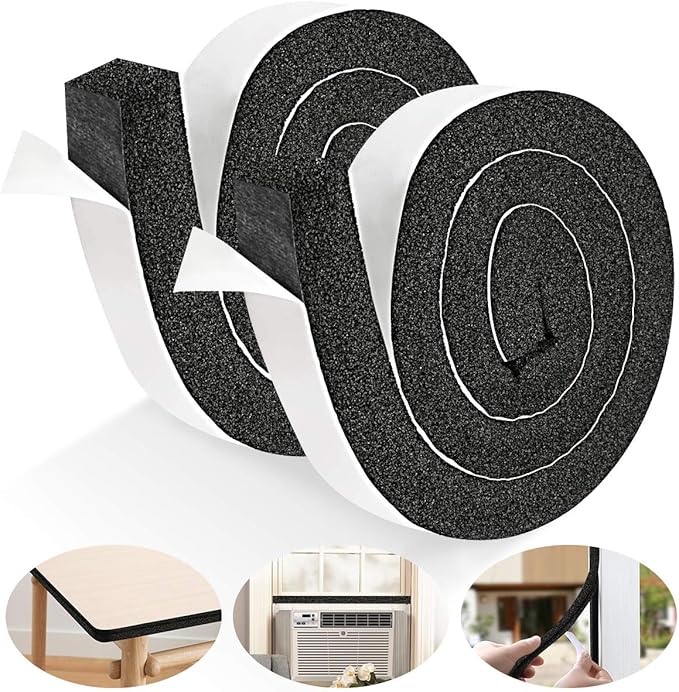 YIJUHOU 2 Rolls 1.18 Inch X 1 Inch Open Cell Foam Tape by YIJUHOU
