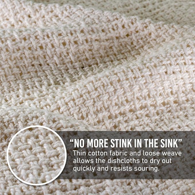 Old Fashion 100% Cotton Dishcloths - Image 2