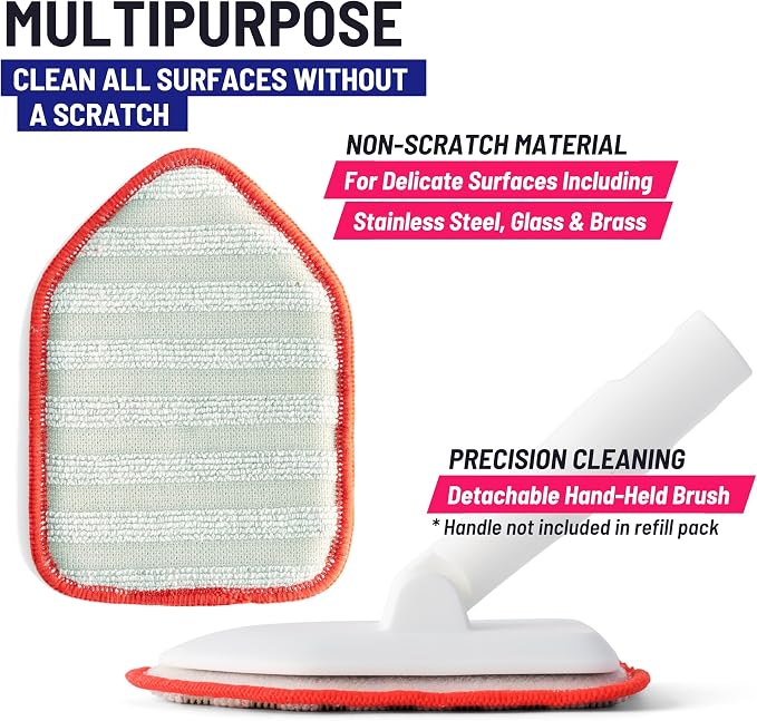 Replacement Microfiber Pad for Moku Home Extendable Tub Tile Shower Scrubber - Image 3