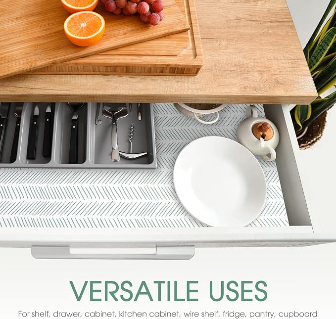 Glotoch Shelf Liners for Kitchen Cabinets Non-Adhesive, 12in x 20FT Non Slip - Image 5