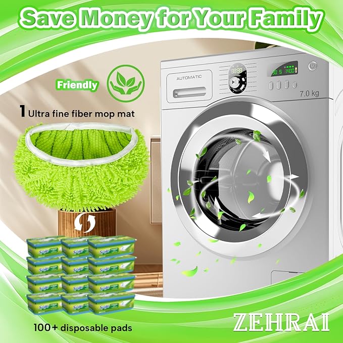 6Pcs Reusable Microfiber Mop Pads Compatible - Image 4
