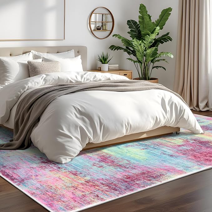 IOHOUZE Abstract Area Rugs 6x9 Ft Washable Rugs - Image 8