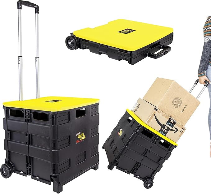dbest products Quik Cart Collapsible Rolling Crate on Wheels by dbestproductsInc