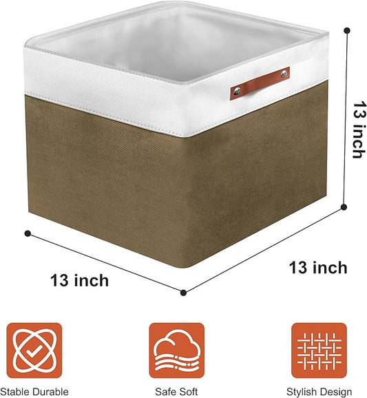 13in Open Fabric Storage Basket - Image 2