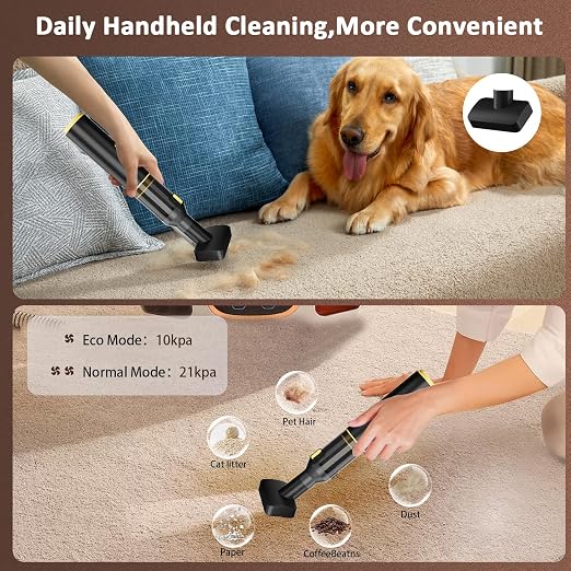 Cros 4-in-1 Mini Cordless Vacuum Cleaner, 21kPa Powerful Suction, Portable - Image 3