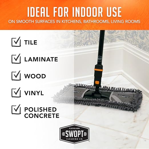 SWOPT 18” Microfiber Dust Mop Refill – Cleaning Pad - Image 10