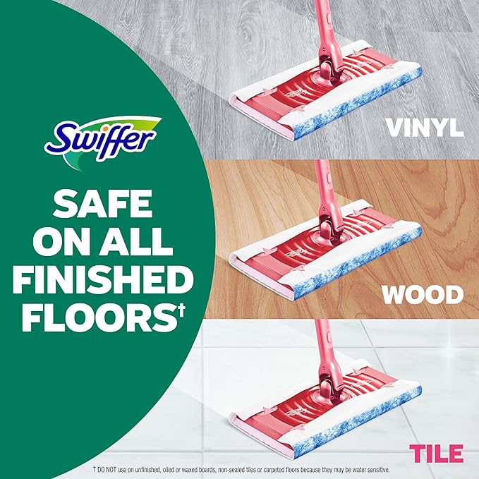 Swiffer Sweep and Mop Deluxe, Limited Edition Pink Wicked: - Image 7