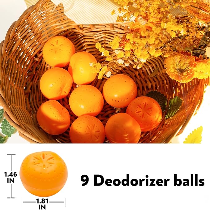 9 Pack Baking Soda Deodorizers, Shoe Deodorizer Balls, Air Freshener - Image 3