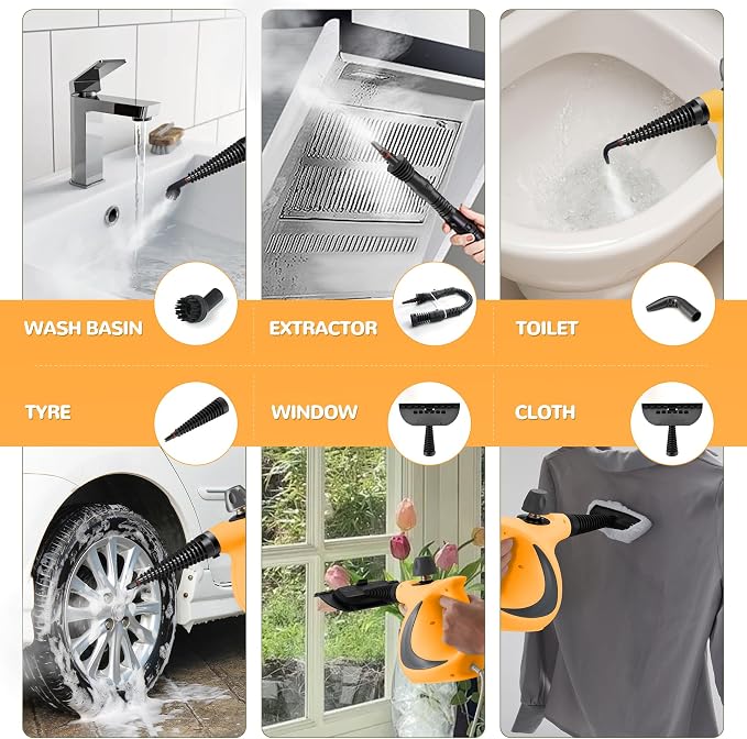 Spurgehom Handheld Steam Cleaner, Portable Steamer - Image 5