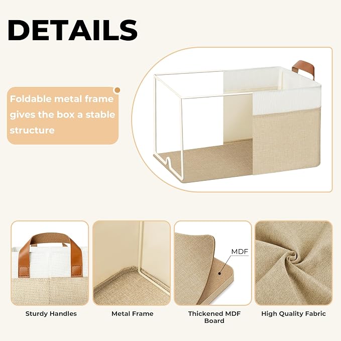 GRANNY SAYS Storage Baskets for Shelves, Closet Organizer Bins, Clothes Storage - Image 7