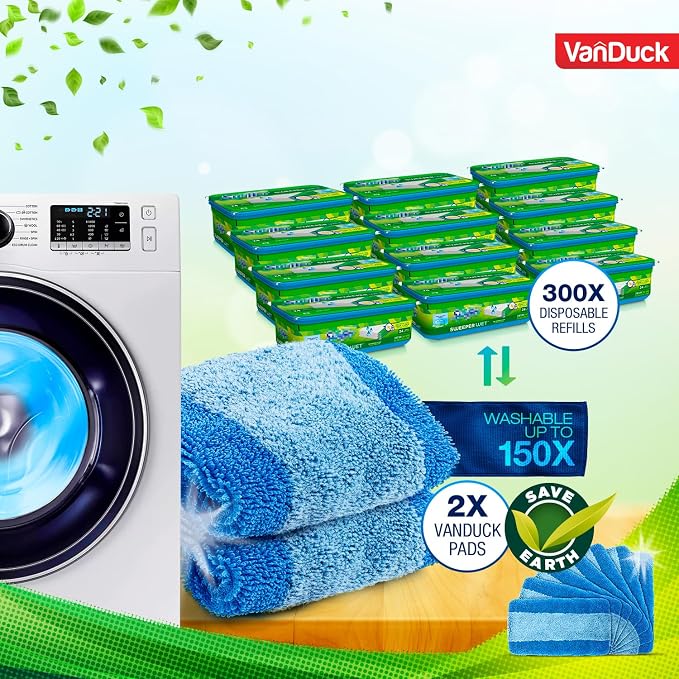 VanDuck Reusable Pet Heavy Duty Mop Pads Compatible - Image 5