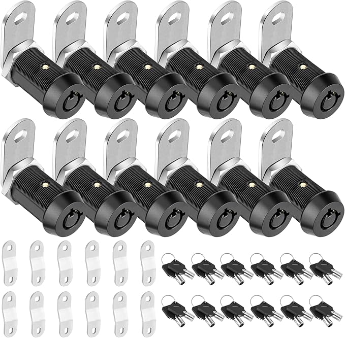 PTEROMY 12 Pack Cabinet Lock by PTEROMY
