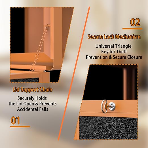Commercial Metal Outdoor Trash Can - Image 5