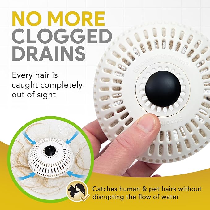ShowerShroom Stealth Shower Hair Drain Catcher - Image 3