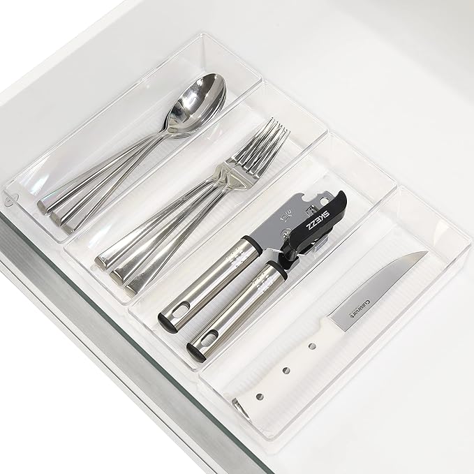 Simple Houseware Clear Drawer Organizer - Image 3