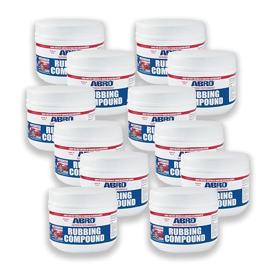 ABRO Superior Performance Rubbing Compound, 32 oz., Buffing Compound by ABRO